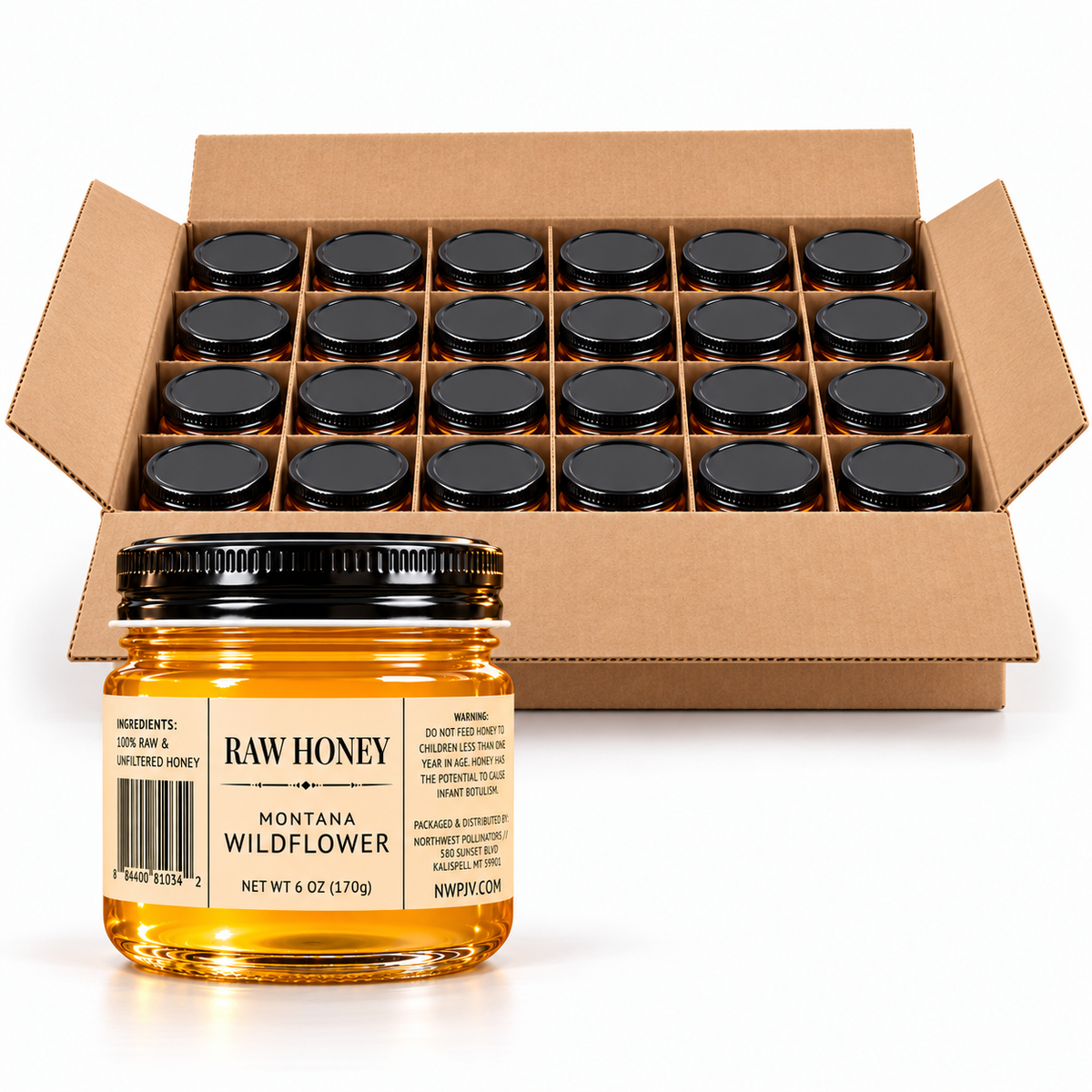 Case of 24: Montana Wildflower Blossom [6 oz Jars]