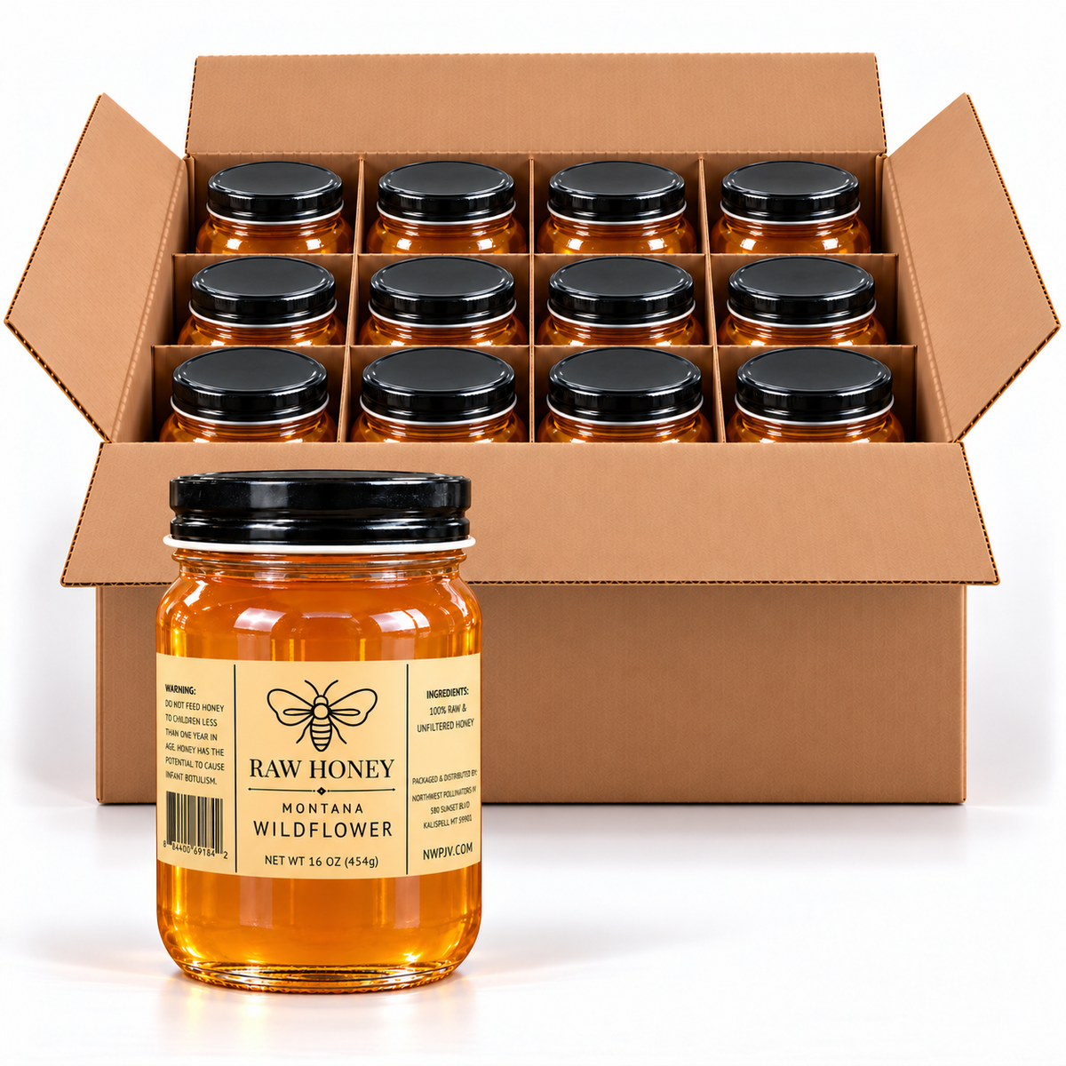 Case of 12: Montana Wildflower Blossom [16 oz Jars]