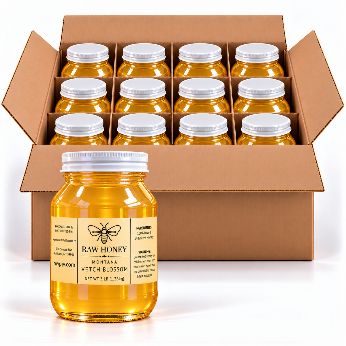 Case of 12: Montana Vetch Blossom [48 oz Jars]